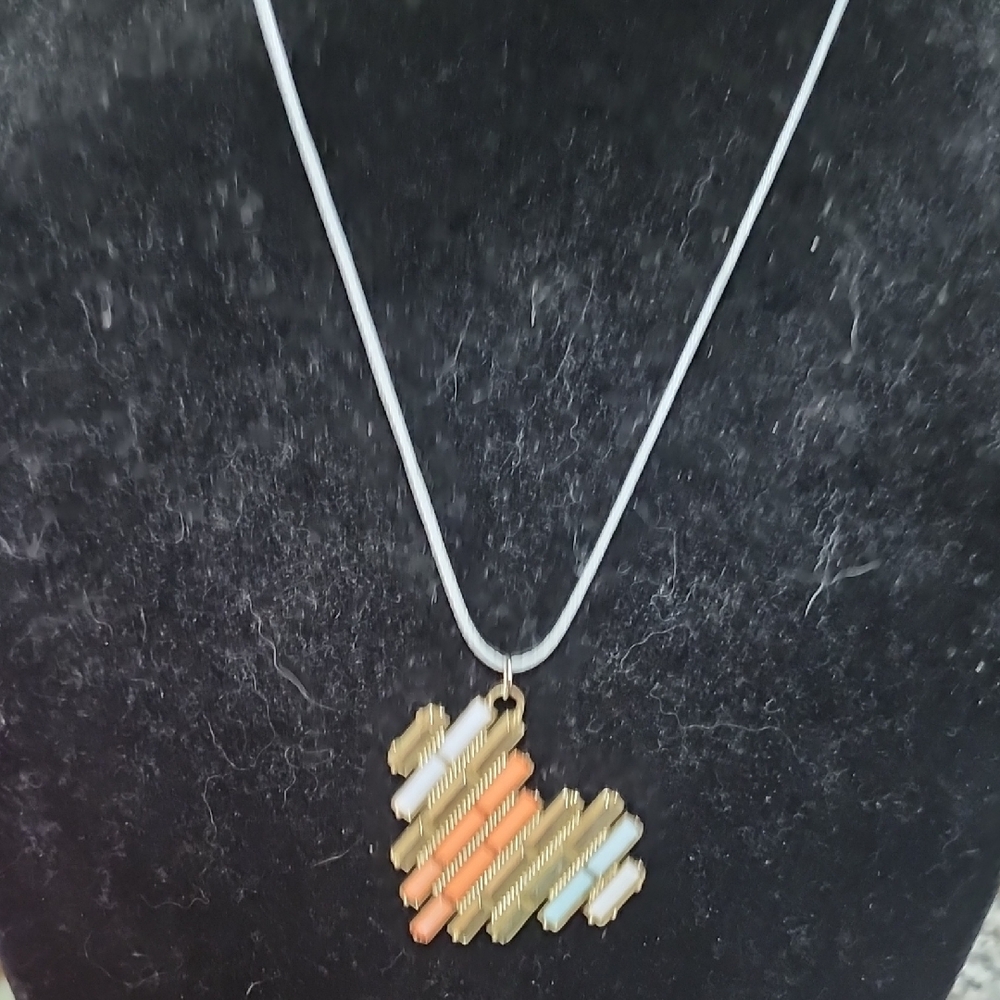 Handcrafted Pastel Pulse Necklace - Picture 4 of 6